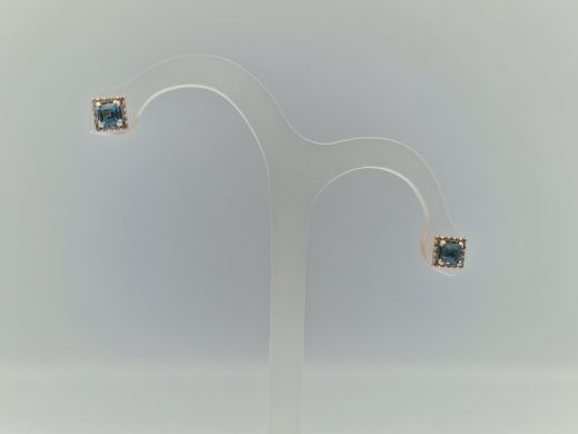 Zelta auskari ar cirkoniju, 1.84 g