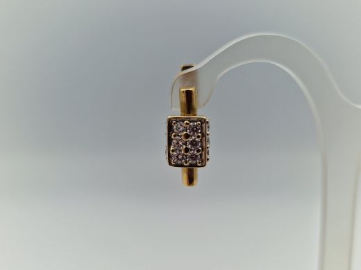 Zelta auskari ar cirkoniju, 6.11 g