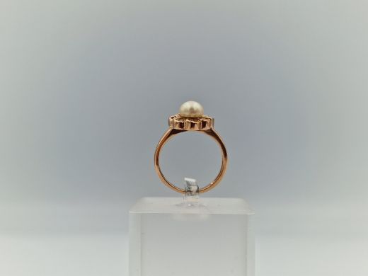 Золотое кольцо с цирконом, 3.63 г, разм. 16.5