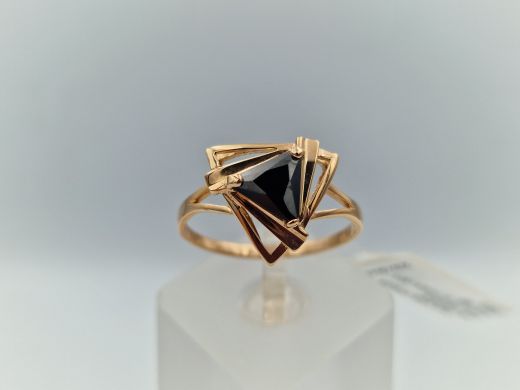 Zelta gredzens ar cirkoniju, 2.81 g, izm. 20.5