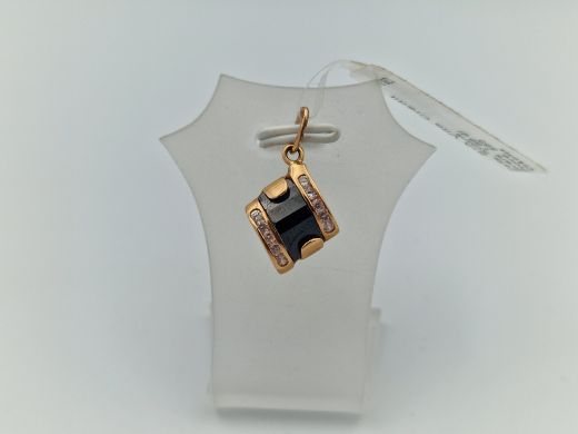 Zelta kulons ar cirkoniju, 1.86 g