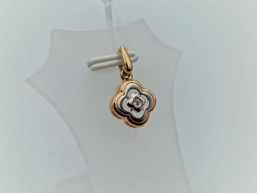 Zelta kulons ar cirkoniju, 0.97 g