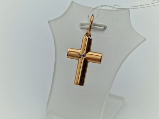 Золотой кулон с цирконом, 0.86 г