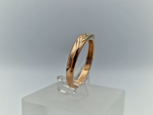 Zelta gredzens ar cirkoniju, 2.23 g, izm. 18