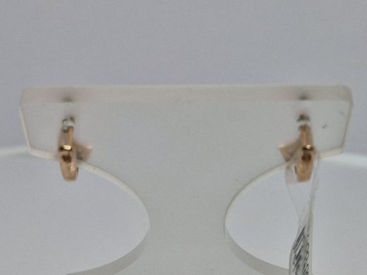 Золотые серьги с бриллиантом, 2.08 г