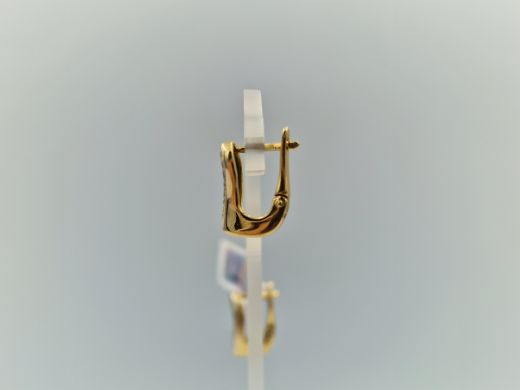 Zelta auskari ar briljantu, 4.2 g