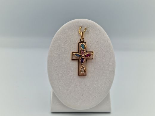 Zelta kulons ar cirkoniju, 2.18 g