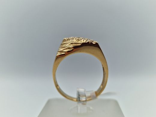 Zelta gredzens ar briljantiem, 4.67 g, izm. 18.5