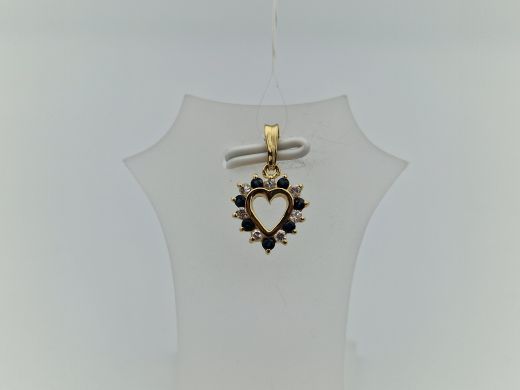 Золотой кулон с цирконом, 0.87 г