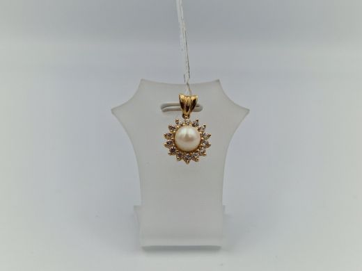 Zelta kulons ar safīru, 2.11 g