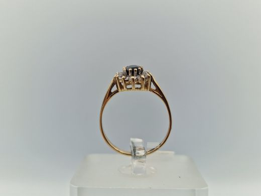 Zelta gredzens ar cirkoniju, 1.78 g, izm. 17