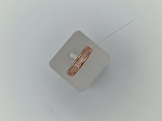 Zelta gredzens ar cirkoniju, 1.98 g, izm. 17.5