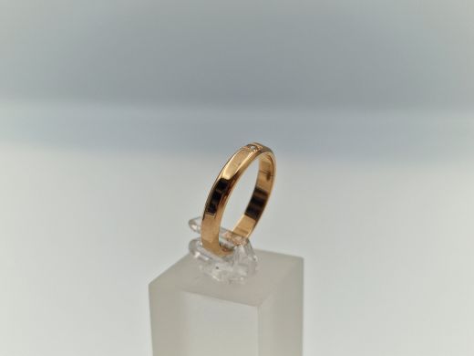 Zelta gredzens ar briljantiem, 2.64 g, izm. 17