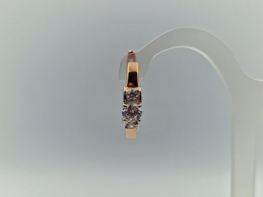 Zelta auskari ar cirkoniju, 2.96 g