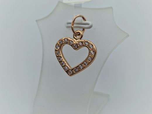 Zelta kulons ar cirkoniju, 1.85 g