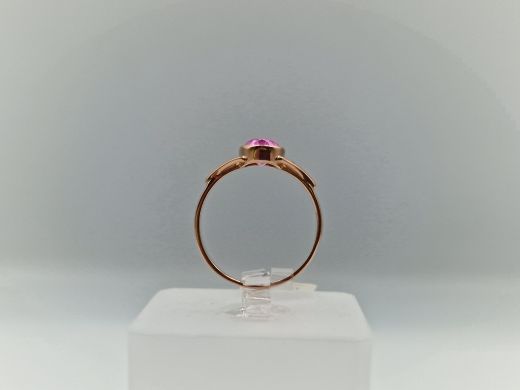 Золотое кольцо с кораллом, 1.92 г, разм. 17