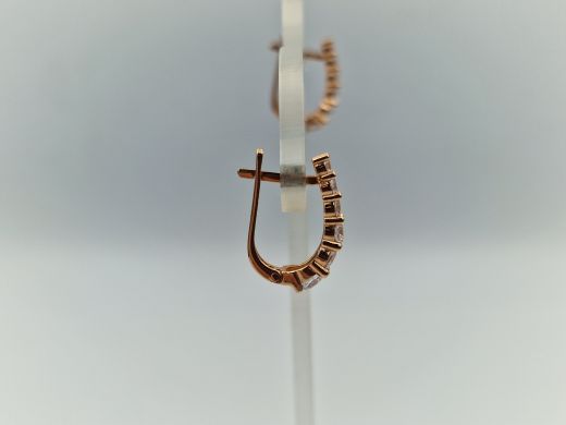 Zelta auskari ar cirkoniju, 2.16 g