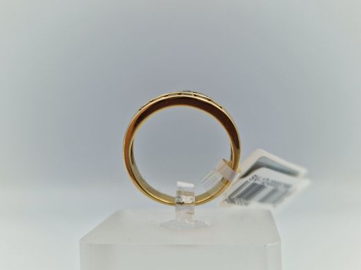 Zelta gredzens ar safīru, 5.6 g, izm. 17.5
