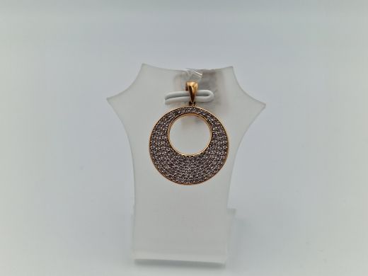 Zelta kulons ar cirkoniju, 2.56 g