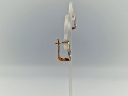 Zelta auskari ar cirkoniju, 3.39 g