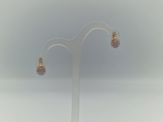 Zelta auskari ar cirkoniju, 3.48 g