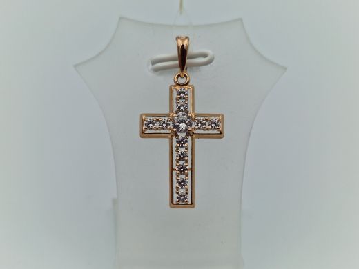 Золотой кулон с цирконом, 1.34 г