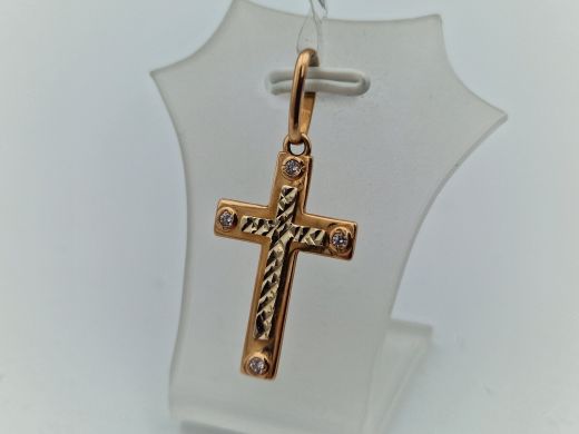 Золотой кулон с цирконом, 1.67 г