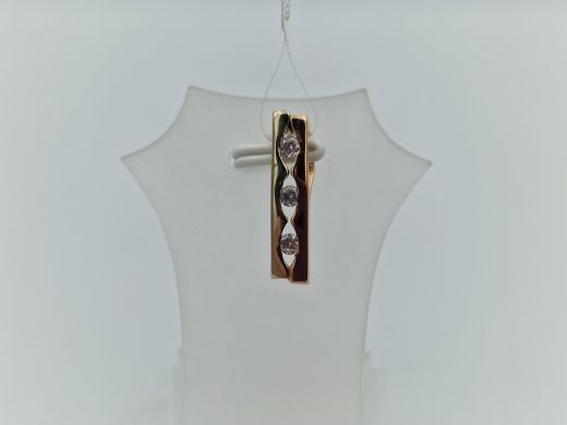 Zelta kulons ar cirkoniju, 1.77 g