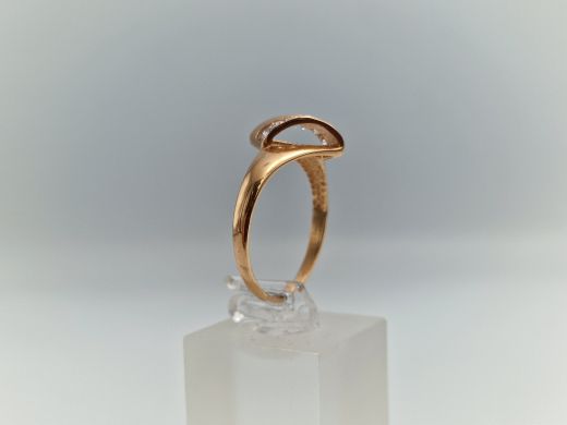 Zelta gredzens ar cirkoniju, 2.3 g, izm. 19.2