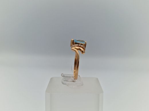 Zelta gredzens ar cirkoniju, 2.32 g, izm. 17