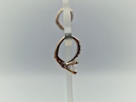 Zelta auskari ar cirkoniju, 2.59 g