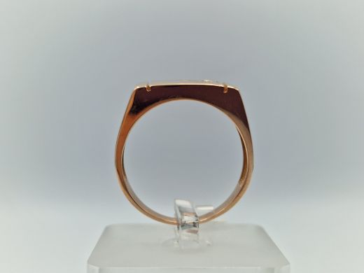 Zelta gredzens ar cirkoniju, 6.06 g, izm. 22