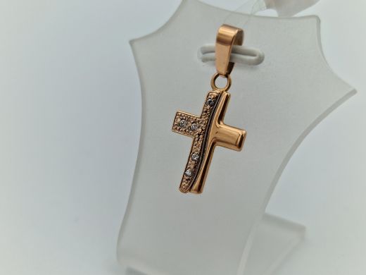 Золотой кулон с цирконом, 1.24 г