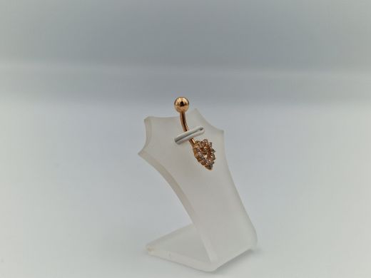 Золотой кулон с цирконом, 1.38 г