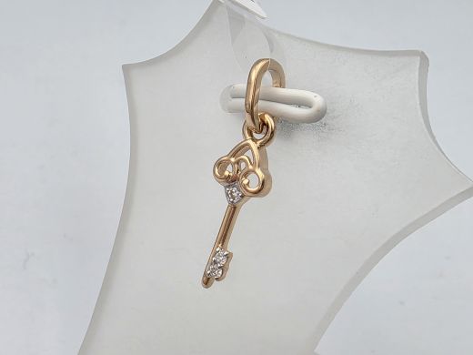 Zelta kulons ar cirkoniju, 0.63 g