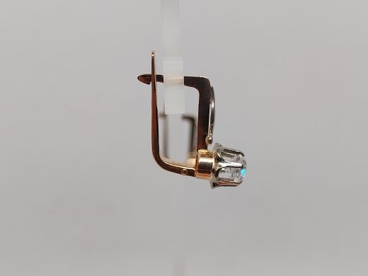 Zelta auskari ar cirkoniju, 3.74 g