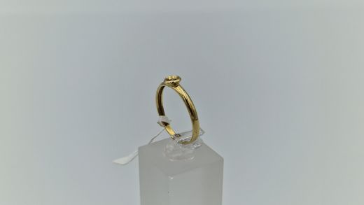 Zelta gredzens ar briljantu, 1.6 g, izm. 18.5