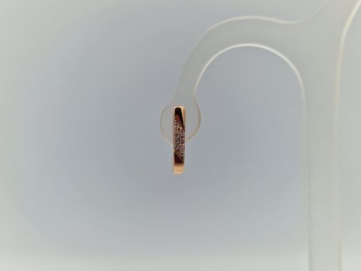 Zelta auskari ar cirkoniju, 1.57 g