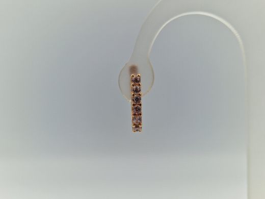 Zelta auskari ar cirkoniju, 2.05 g