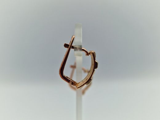 Zelta auskari ar cirkoniju, 4.18 g