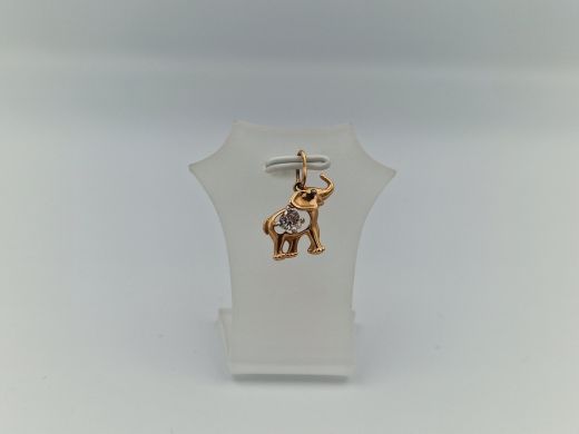 Zelta kulons ar cirkoniju, 1.11 g