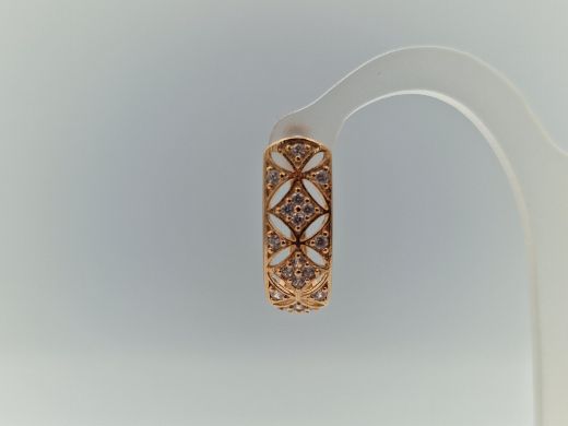 Zelta auskari ar cirkoniju, 2.84 g