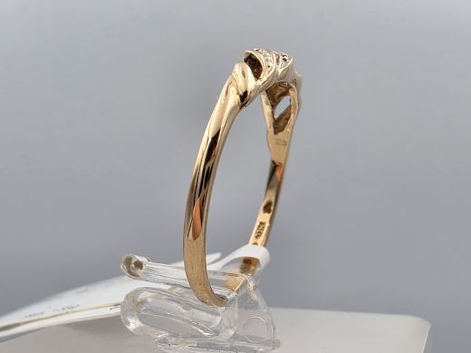 Aukso žiedas su rubinasu, 1.33 g, dydis 17
