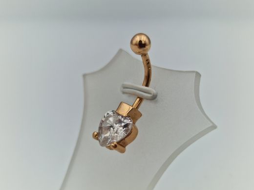 Золотой кулон с цирконом, 2.85 г