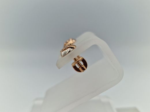 Zelta auskari ar cirkoniju, 1.78 g