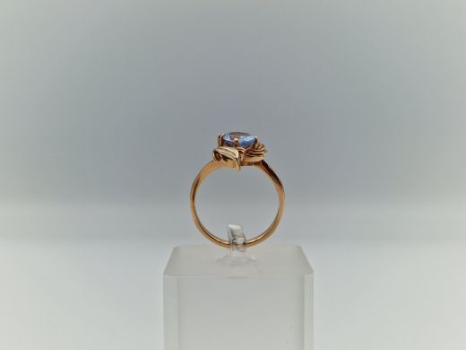 Zelta gredzens ar cirkoniju, 4.89 g, izm. 18.5