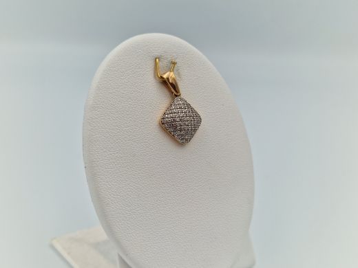 Zelta kulons ar cirkoniju, 1.56 g