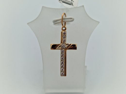 Золотой кулон с цирконом, 1.62 г