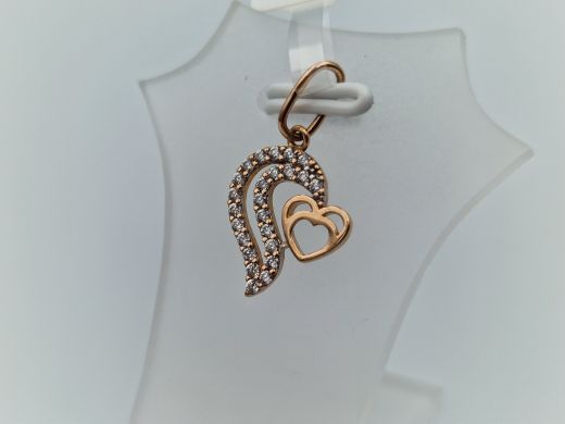 Золотой кулон с цирконом, 0.97 г