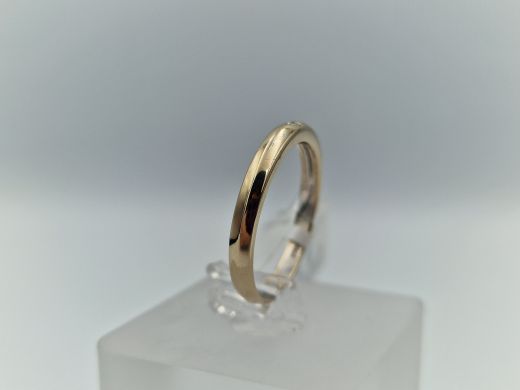 Zelta gredzens ar briljantu, 3.23 g, izm. 18.5